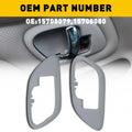 Set of 2 Interior Door Handle Bezels Trim Gray for Chevy GMC Truck (1995–1999)