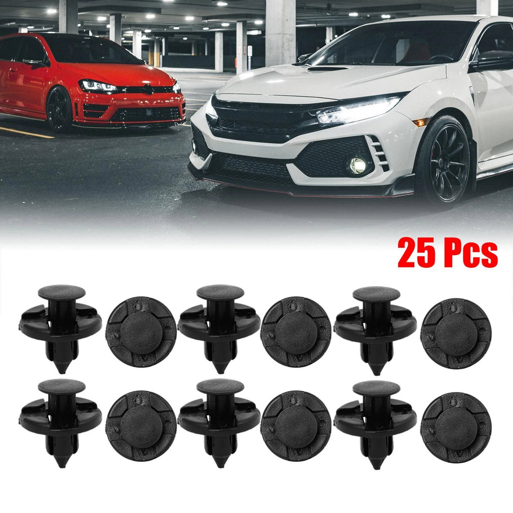 25 Plastic Rivets Retainer Push Clips for Nissan (8mm Hole)