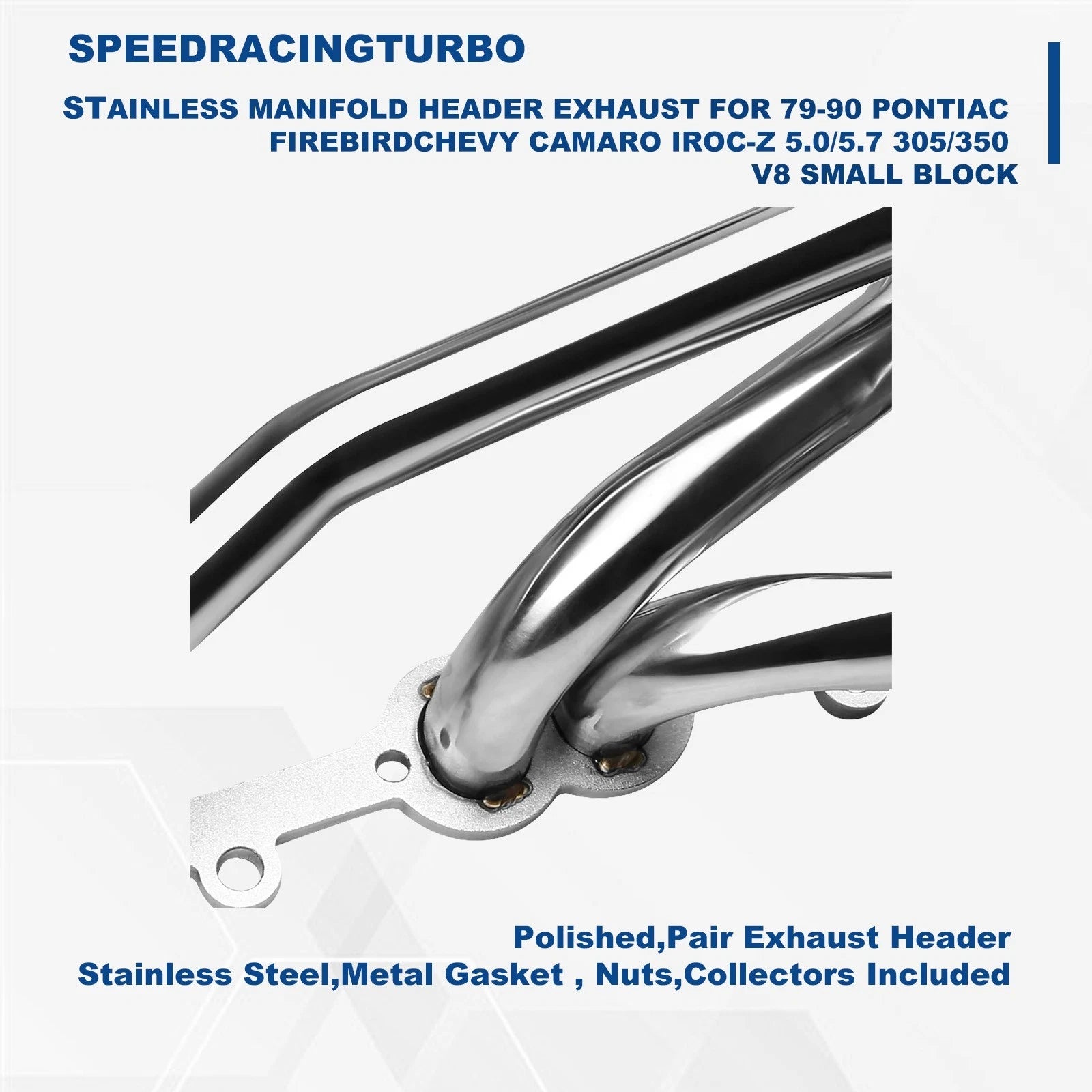 Exhaust Header for Pontiac Firebird / Chevy Camaro IROC-Z (1979–1990)