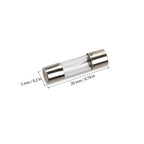 100pcs Fast Blow Glass Fuses Kit 0.2A-20A for Household Use