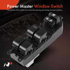 Front Left Power Window Switch for Toyota Camry (2007–2009) Tacoma Yaris (2007–2010)