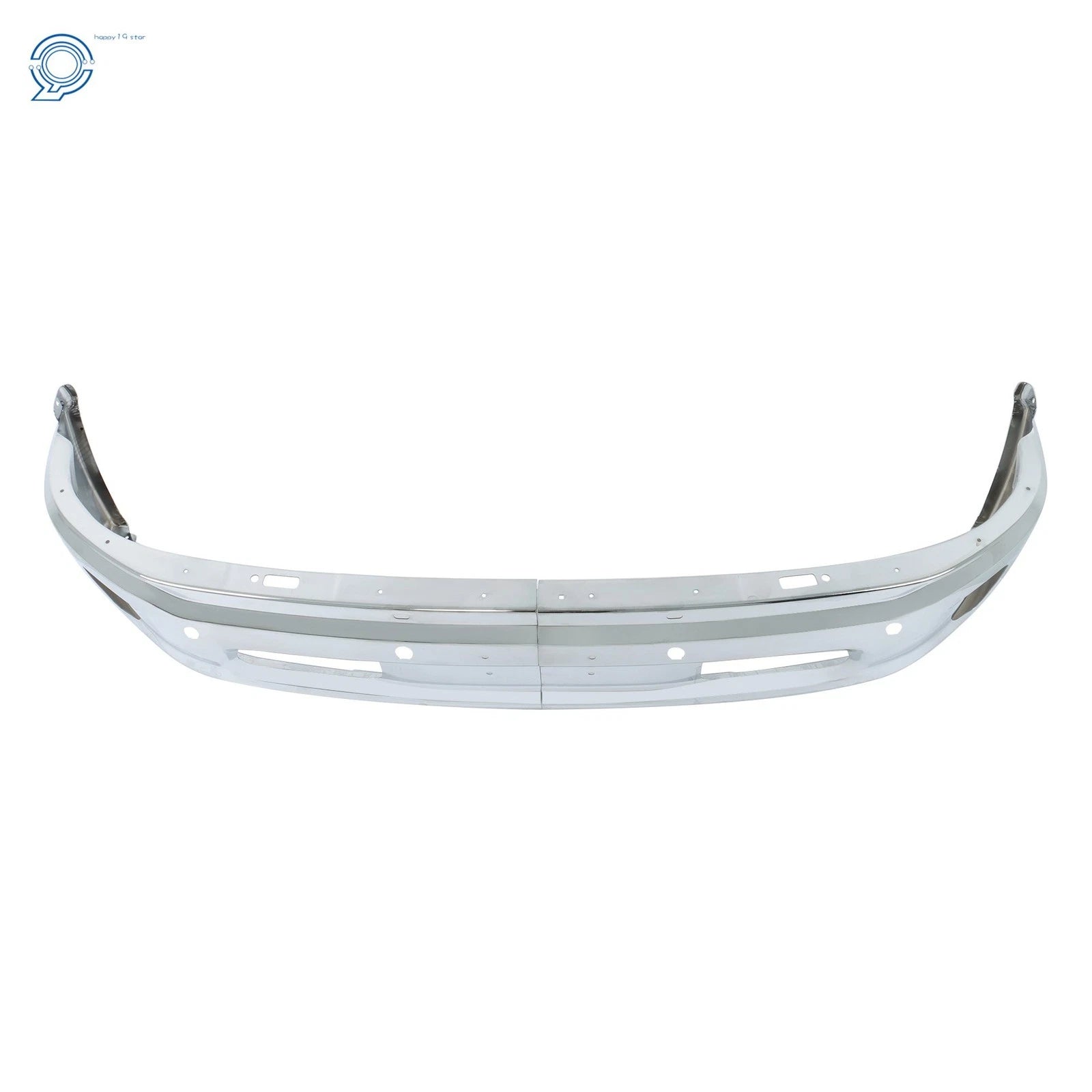 Chrome Front Bumper for RAM 1500 (2013-2018) with Sensor Holes