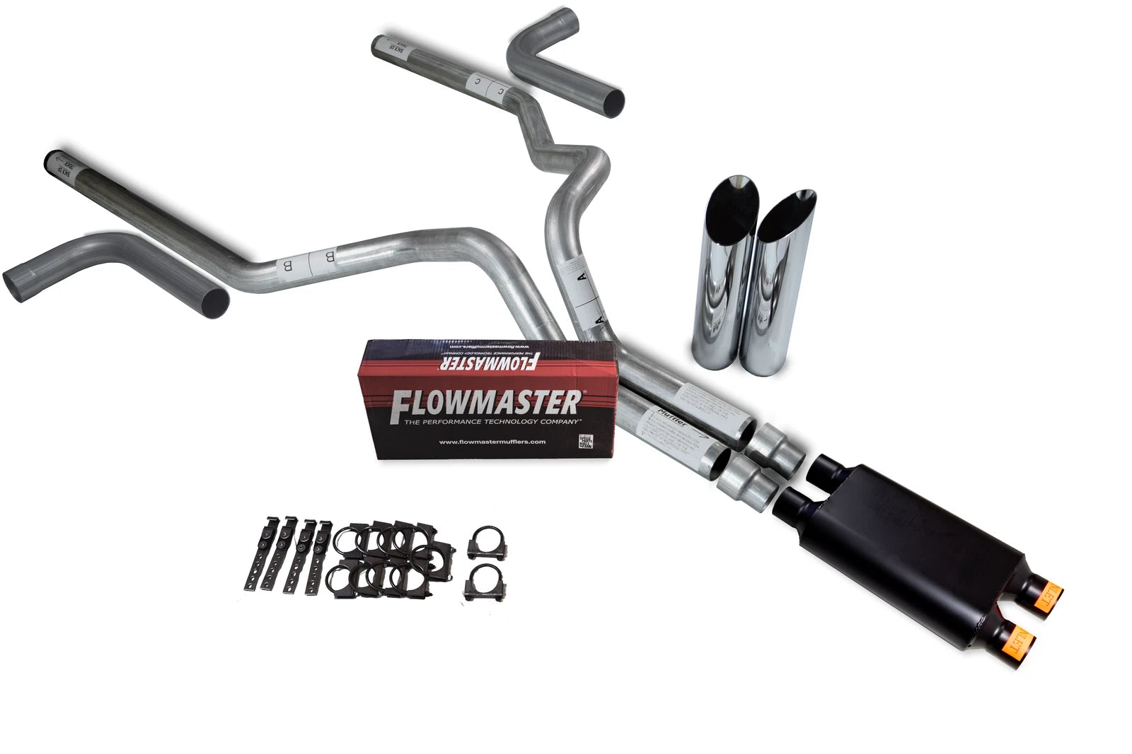 Flowmaster Super 40 Dual Exhaust for Chevy GMC 2500 (2000–2006)