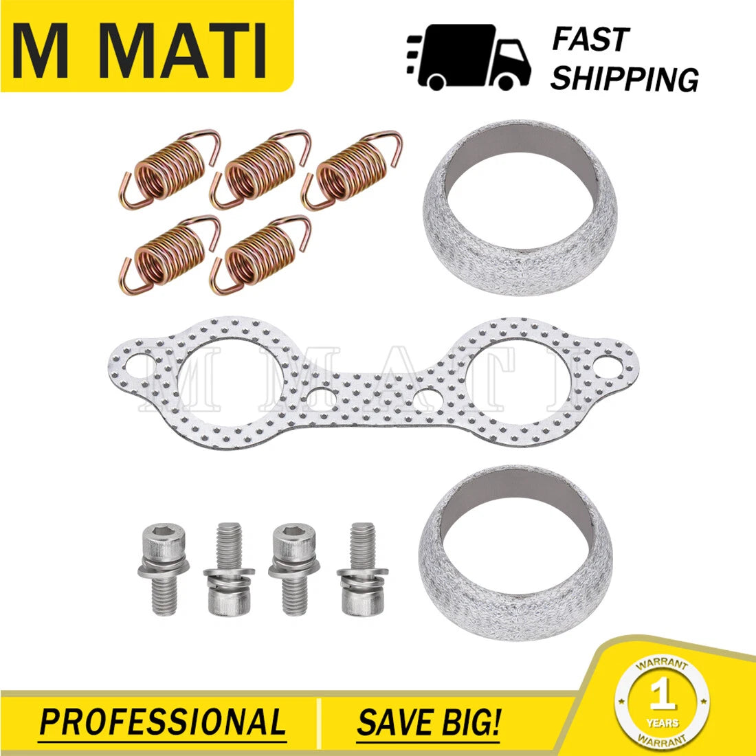 Exhaust Manifold Gasket Spring Rebuild Kit for Polaris Sportsman 800 (2005–2006)