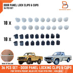 36 PCS Clips for Toyota Hilux Ute LN30 LN40 RN30 (1978-1983)
