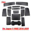 Leather Cup Pad Door Groove Mat for Jaguar F-PACE (2016–2020)