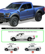 6in Stainless Steel Side Steps for Ford F150 Super Cab (2015–2026)