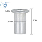 100 Pcs 10-24 Aluminum Rivet Nut for Various Applications