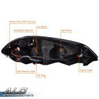 Amber Smoke Lens Headlights for Chevy Impala, Monte Carlo (2006–2013)