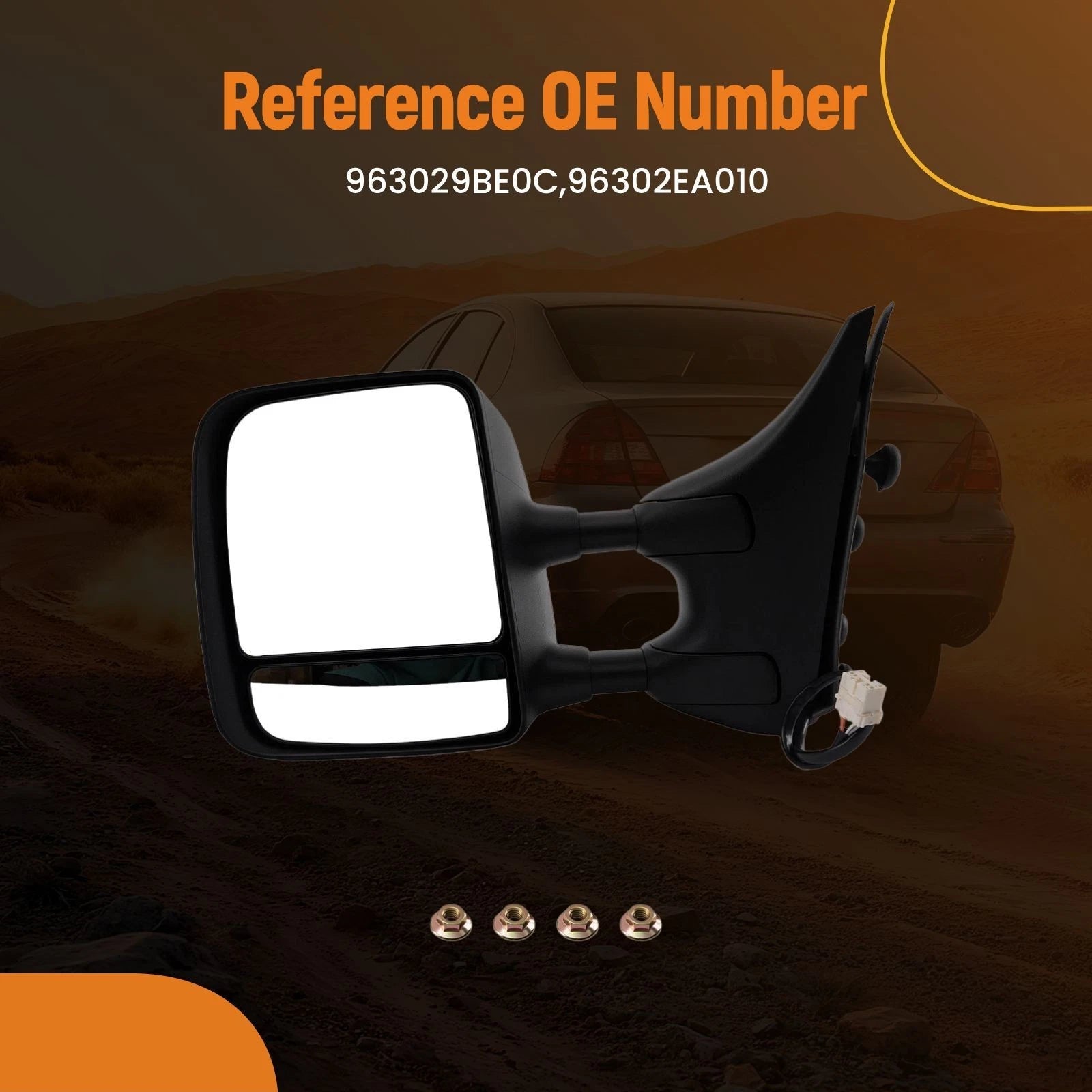 Left Side Mirror for Nissan Frontier (2005–2015) Power Heated 963029BE0C