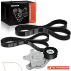 3X Serpentine Belt Drive Component Kit for Ford Edge, Lincoln MKX (2011–2014)