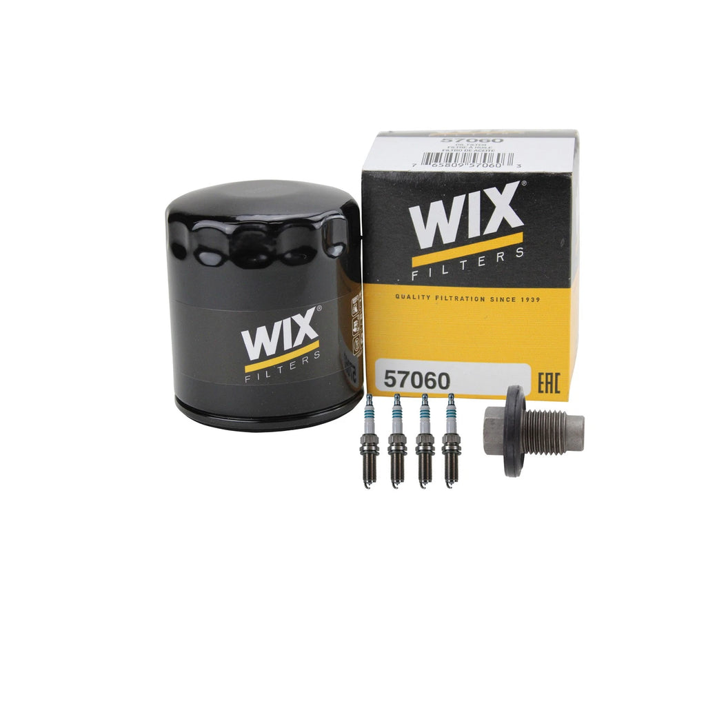 Wix Engine Oil Filter & Denso 4 Iridium Spark Plugs Kit for Jeep Compass (2007–2017)