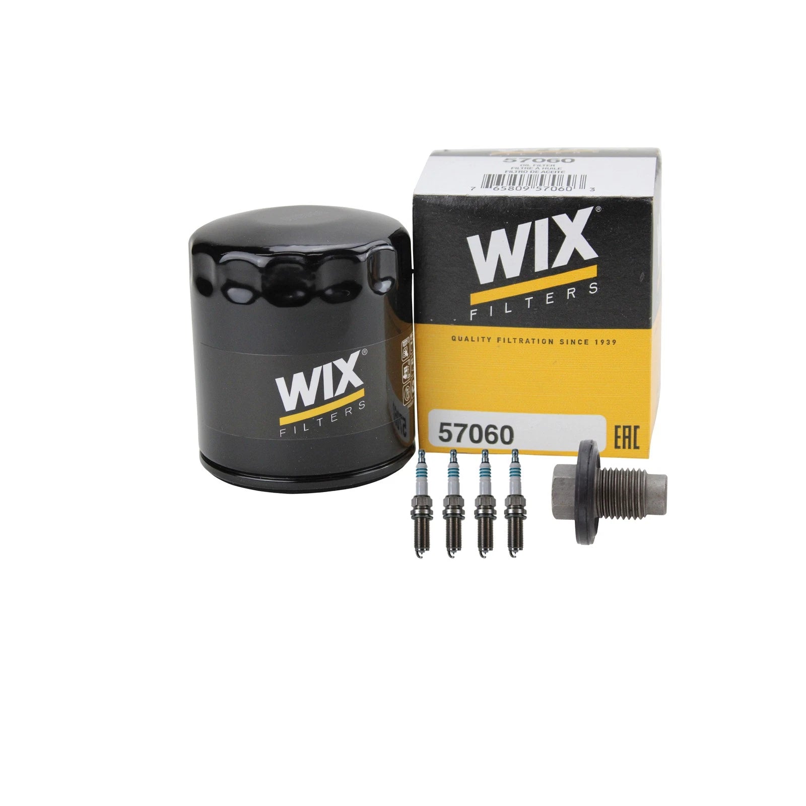 Wix Engine Oil Filter & Denso 4 Iridium Spark Plugs Kit for Jeep Compass (2007–2017)