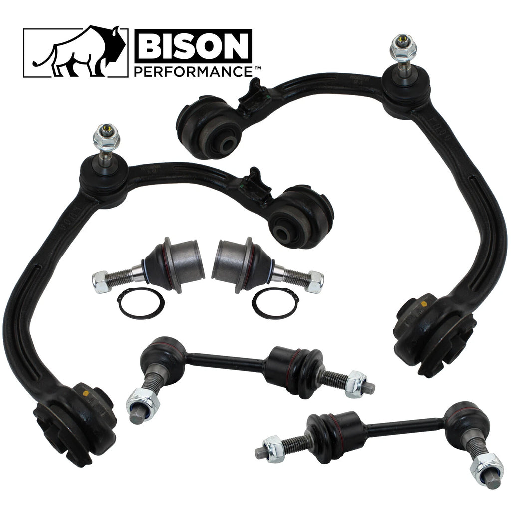 6pc Front Upper Control Arm Sway Bar Link Kit for Ford Lincoln
