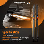 Side Step Running Board for VW Atlas (2018–2024) Non-slip Nerf Bars