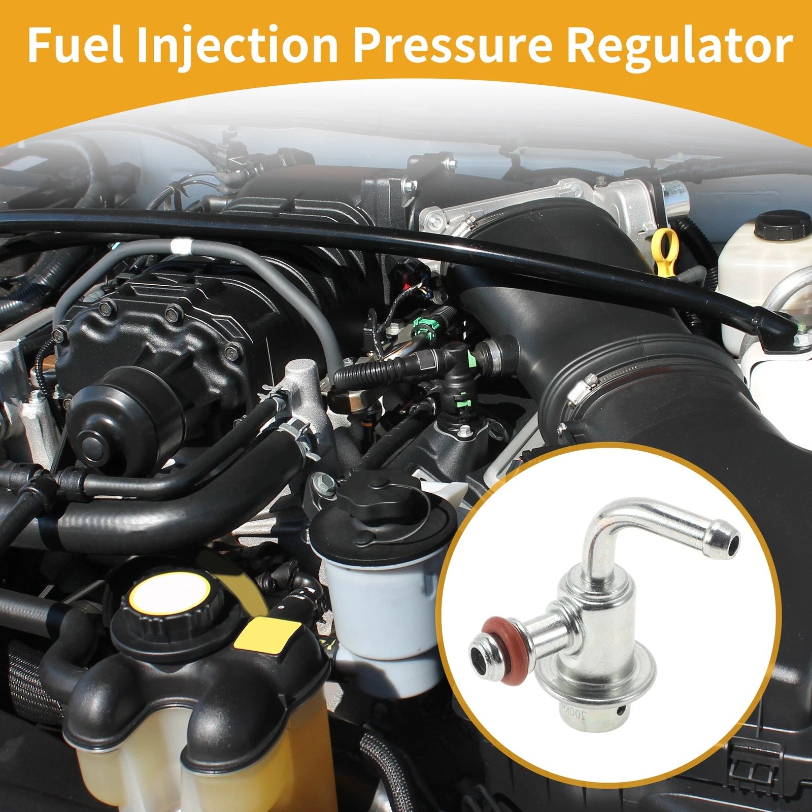 Fuel Pressure Regulator for Honda Civic (2003–2004) No. 16015S5A930 Metal 20-70 Psi