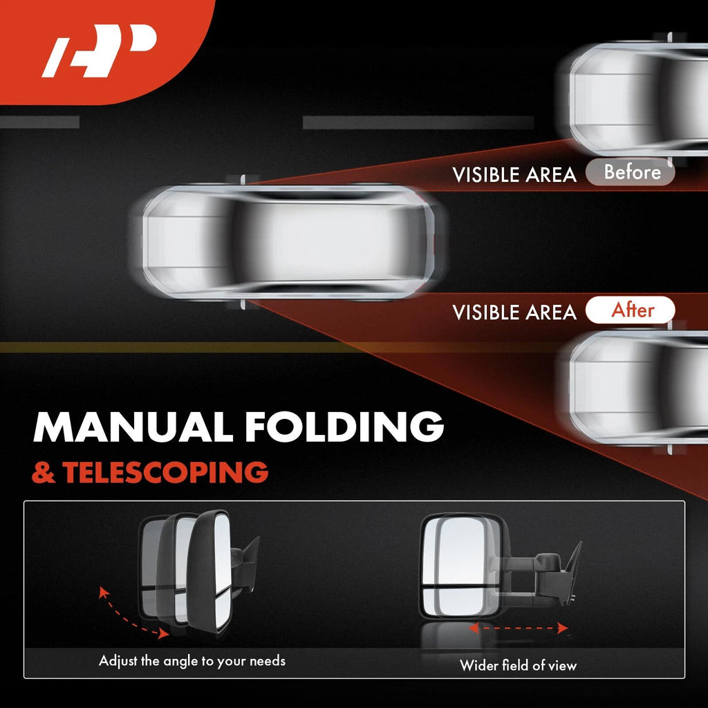 Manual Towing Mirrors for Chevy Tahoe (1995-2000)