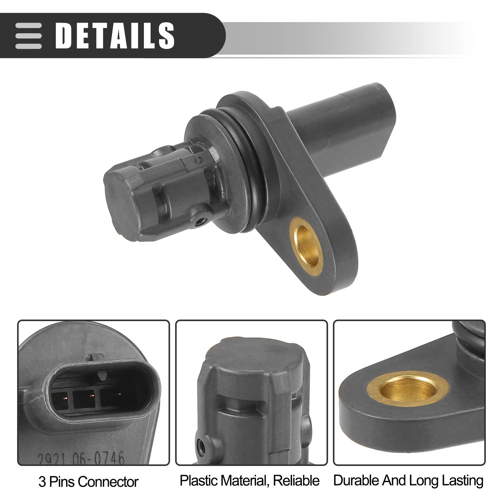 2X Camshaft Position Sensor for Chevrolet Aveo (2009–2011) ABS No.55565709