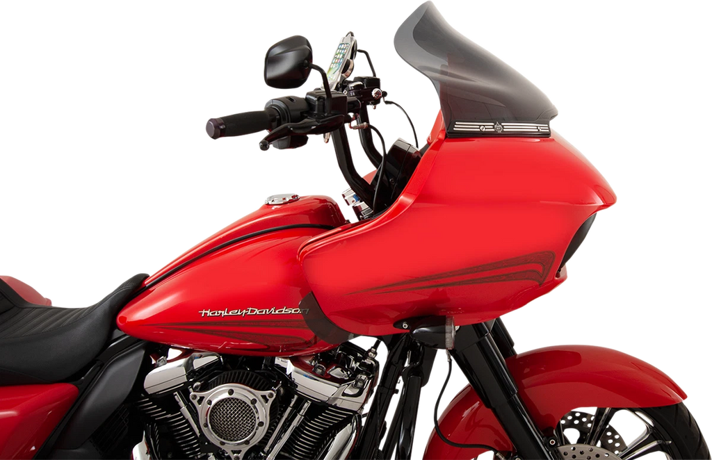 14" Dark Smoke Sport Flare Windshield for Harley Road Glide (2015–2023)