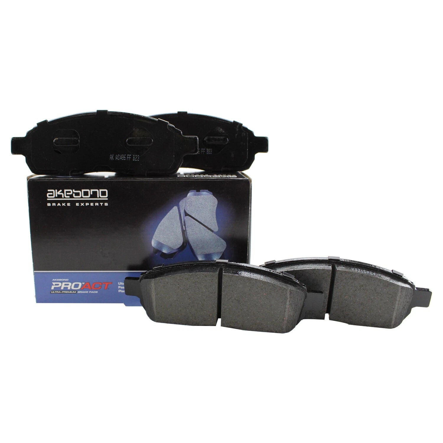 Set of 4 Akebono ProACT Front Ceramic Disc Brake Pads for Ford F-150 (2004–2020)