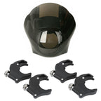 Quarter Head Fairing & Windshield w/49mm Fork Clamp for Harley Dyna (2006–2023)