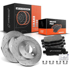 Rear Drilled Brake Rotors & Ceramic Pads for 2011–2013 Chevrolet Impala