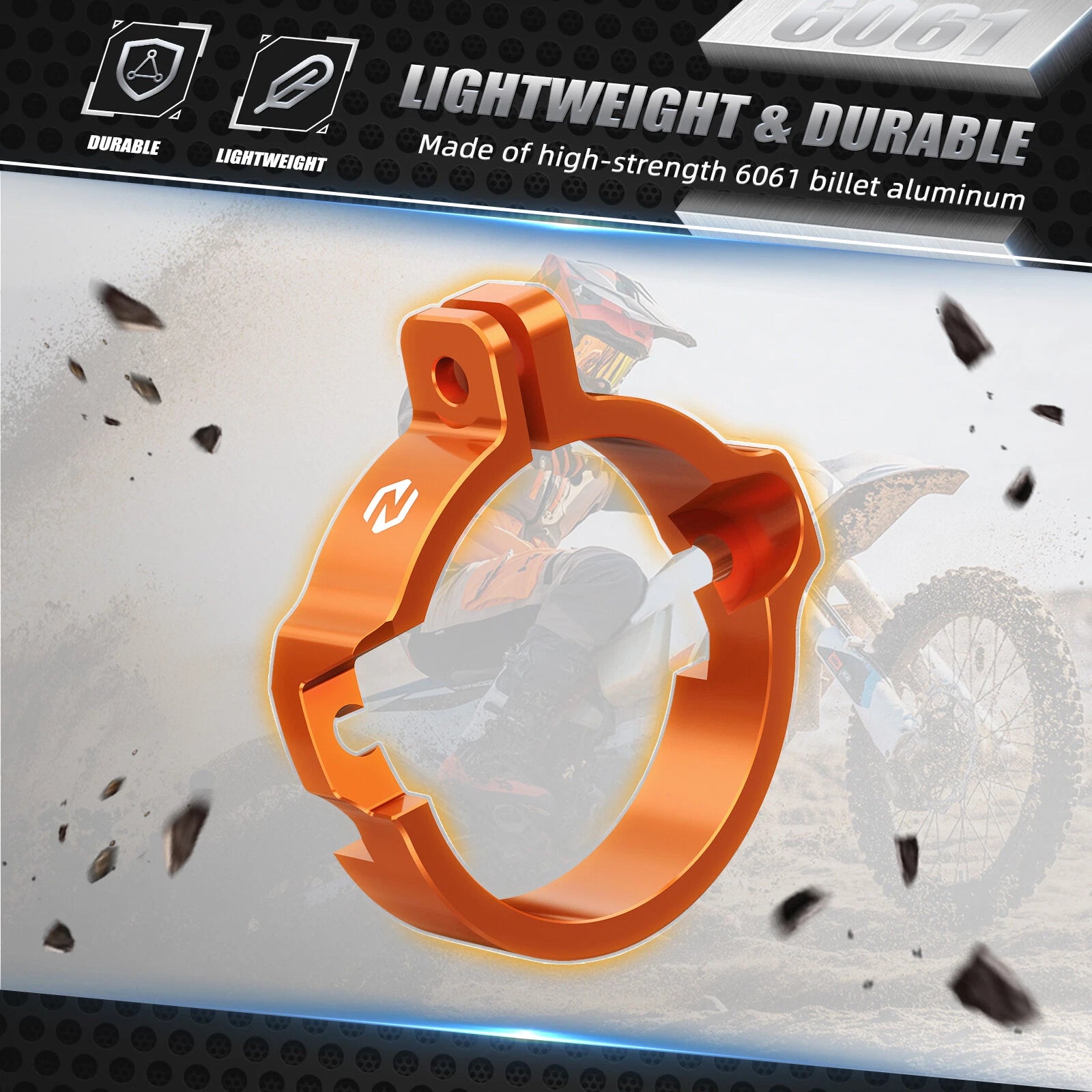 Pipe Flange Guard Protector for KTM 250 300 XC SX EXC XCW (2023–2025)
