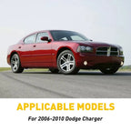 Glossy Black Pillar Posts Door Window Trim Cover for Dodge Charger (2006–2010)