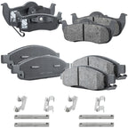 Set of 4 Semi-Metallic Brake Pads for Nissan Titan (2004–2007)