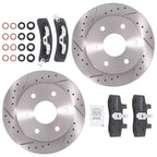 Front Brake Rotors and Pads Kit for GMC/Chevrolet K1500 Suburban (1992–1999)