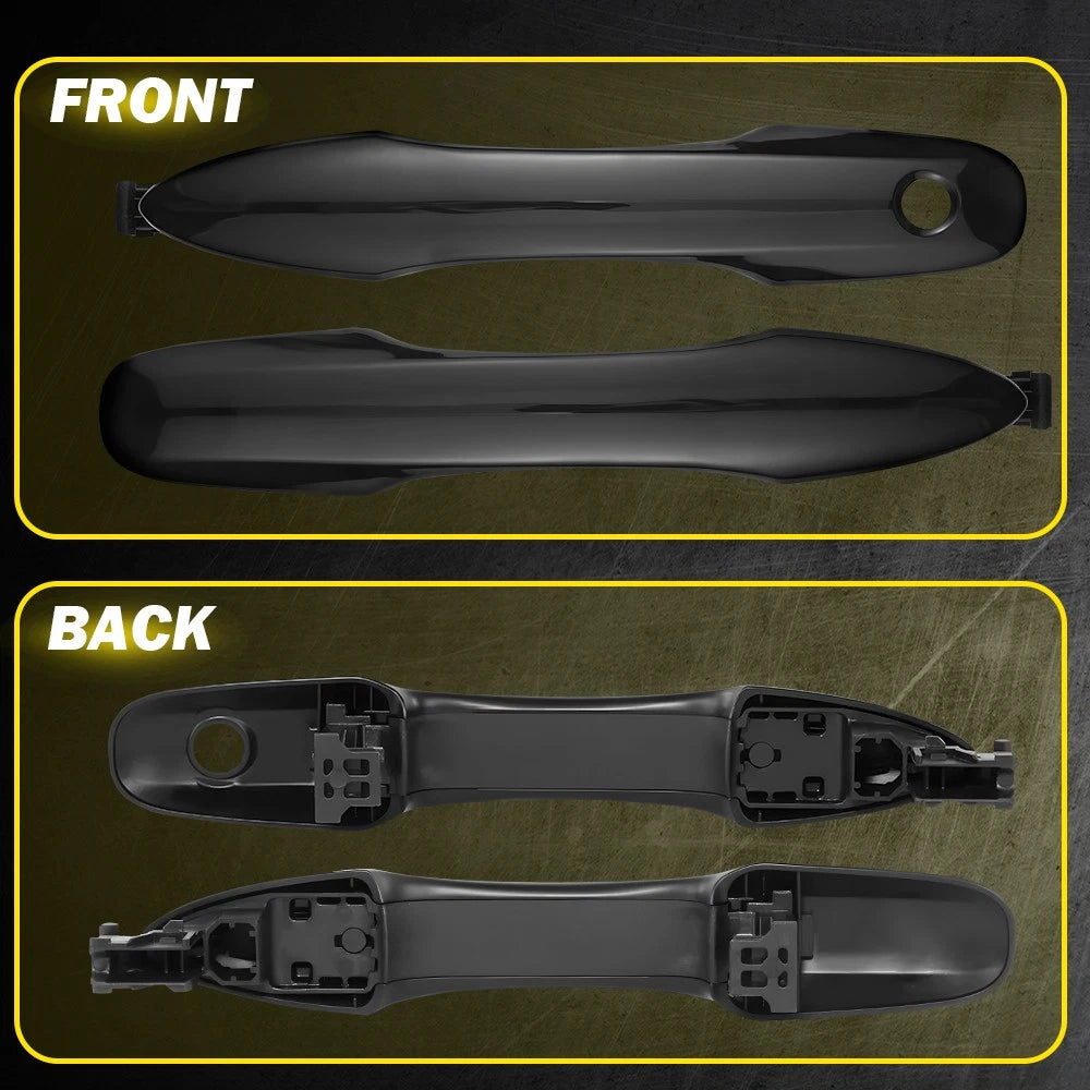 2X Black Door Handle Covers for Toyota Camry (2018–2024)