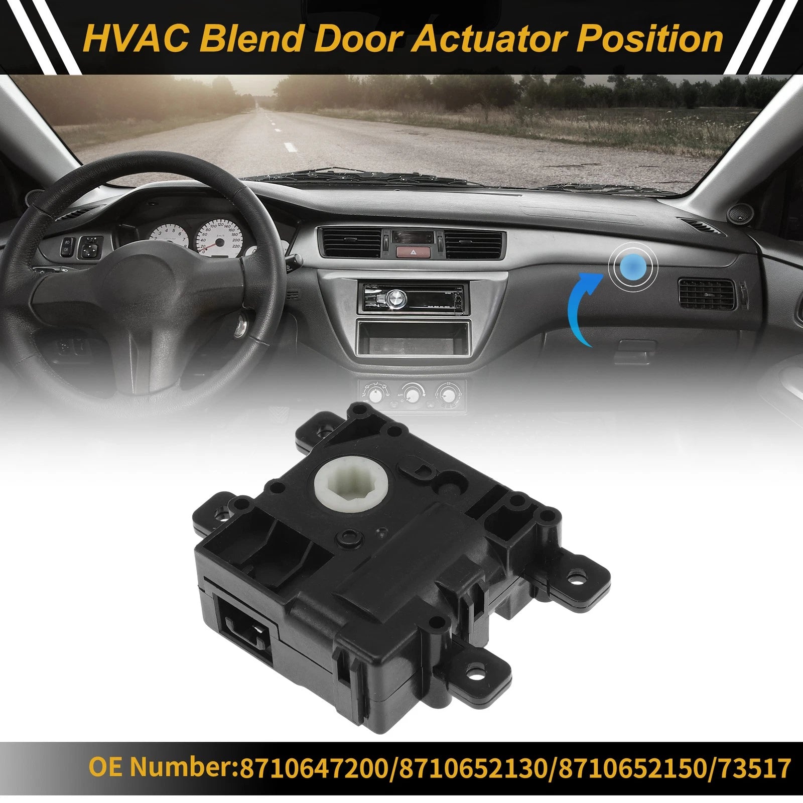 HVAC Heater Blend Door Actuator for Toyota Prius C (2012–2015) No. 8710647200