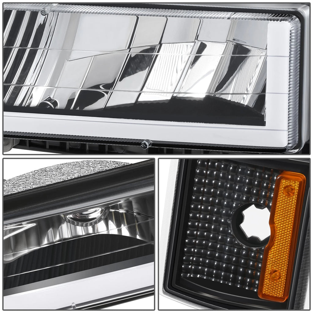 LED Headlight + Signal + Amber Corner Lamp for GMC C/K 1500-3500 (1994–2000)