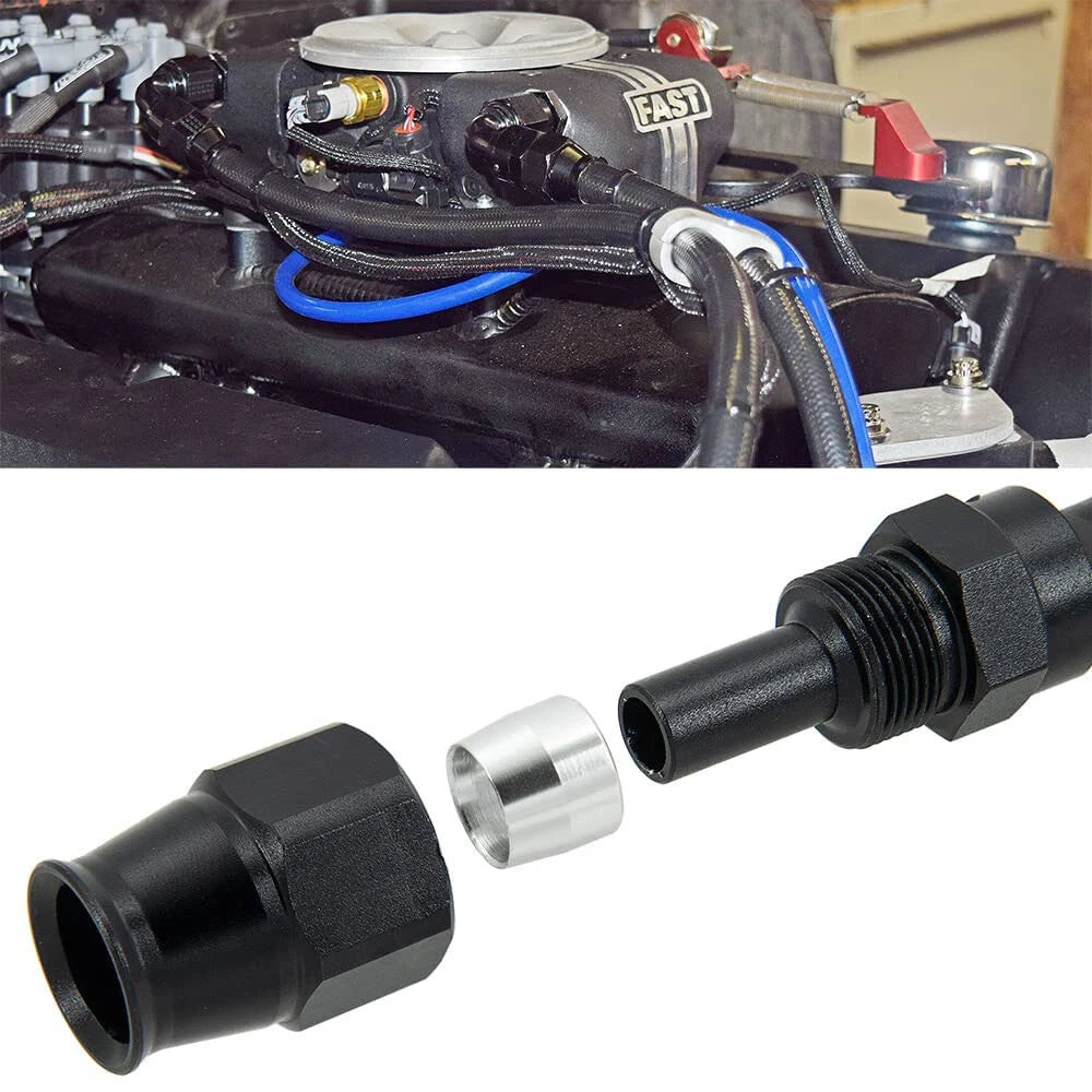 4AN PTFE Teflon Swivel Hose End Fitting Adapter for Motorcycle (180°) (-)