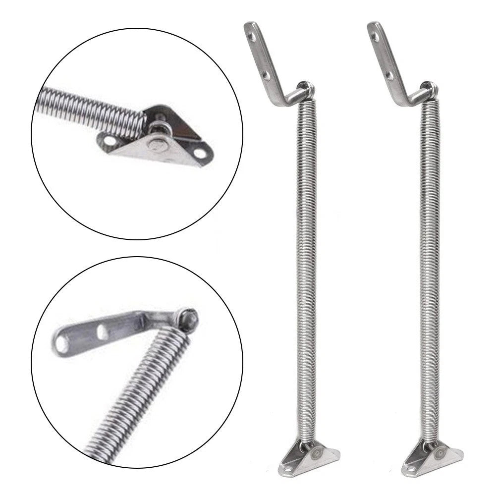 2 Pack Stainless Steel Spring Hatch Support Rods for Yacht (8 1/4 in)