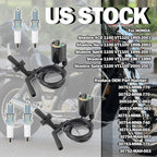 Ignition Coil Spark Plug + Cap for Honda Shadow Spirit 1100 VT1100C (1996–2007)