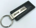 Automotive Gold Key Chain for Jeep Grand Cherokee (Carbon Fiber Black Leather) (2020–2023)