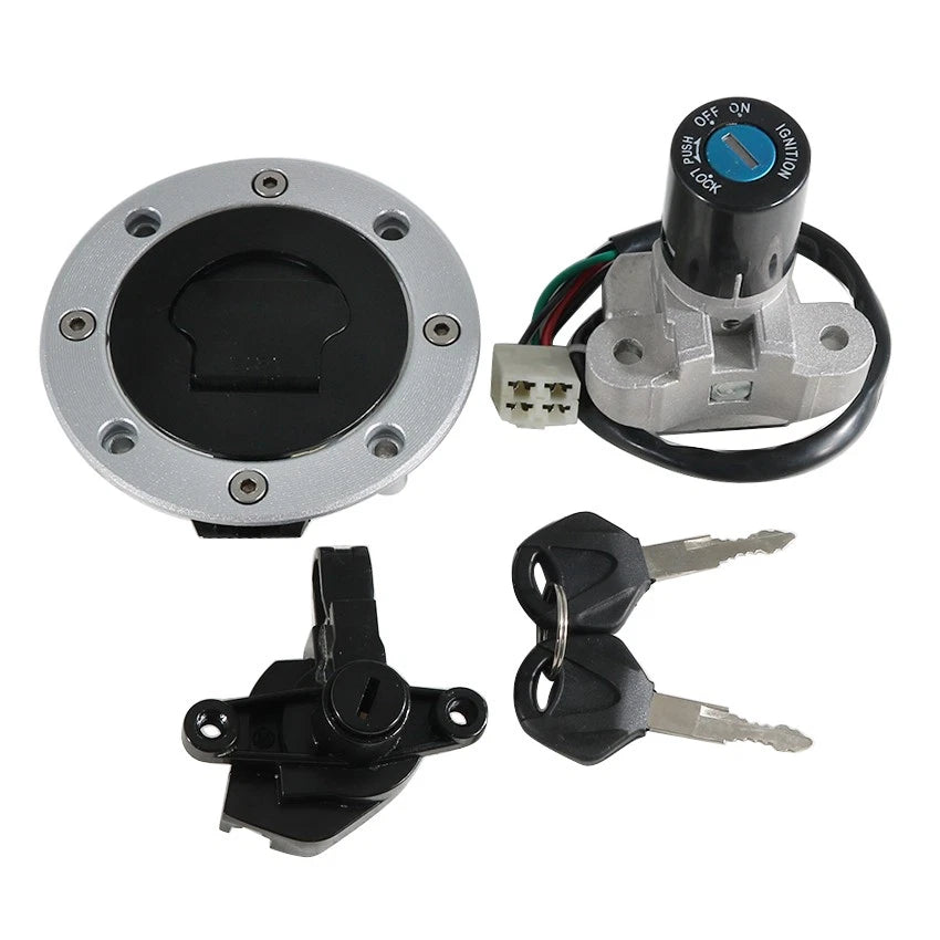 Set of 2 Ignition Key Switch Fuel Tank Caps for Suzuki RF400/RF600 (1993–1997)