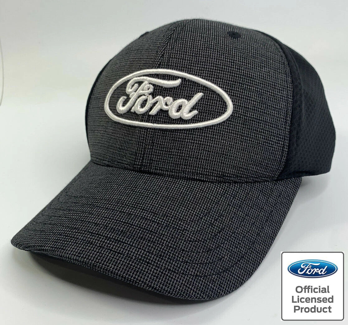 Ford Hat Cap Heather Gray with White Oval Logo for Ford Vehicles (2011–2025)