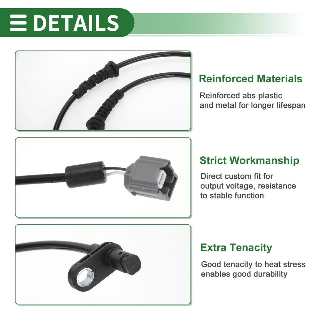 ABS Wheel Speed Sensor No. 47901JX00A for Nissan NV200 (2013–2020) Rear Left