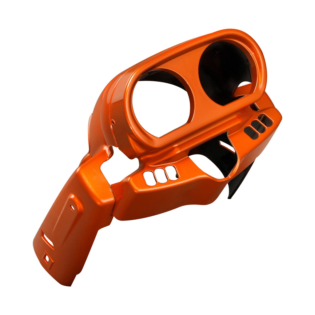 Instrument Housing for Harley Road Glide FLTRX (2015–2023) Scorched Orange/Black Denim