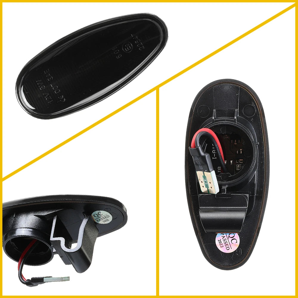 Dynamic Amber LED Side Smoke Marker Light for Mitsubishi Lancer (2001–2006)