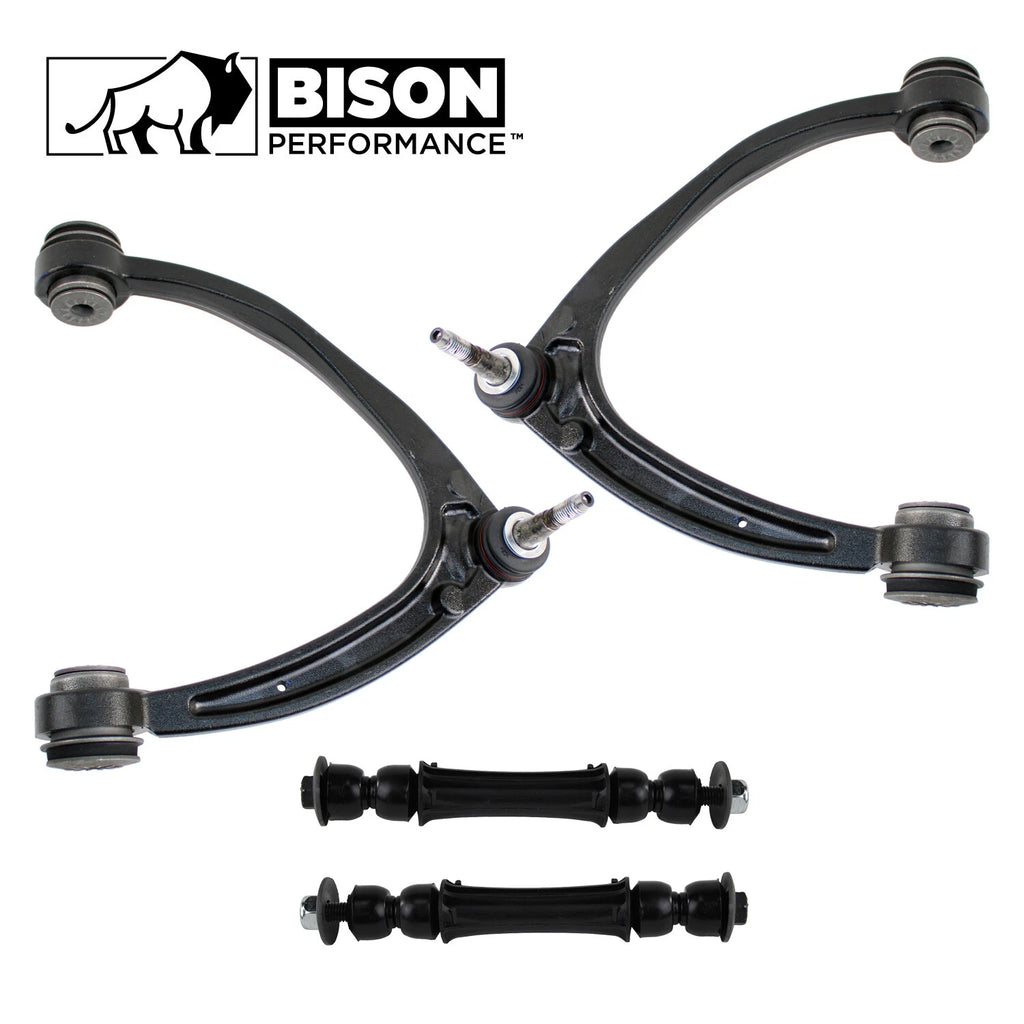 Set of 4 Front Upper Control Arms Sway Bar Links for Chevy GMC