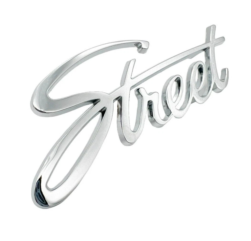 Custom Chrome Pro Street Emblem for Hot Rods and Classic Cars (Universal)