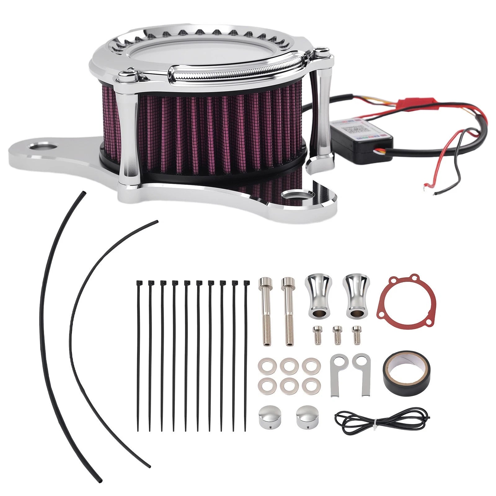 Air Filter System for Harley Dyna Super Glide (1993–2017) Red