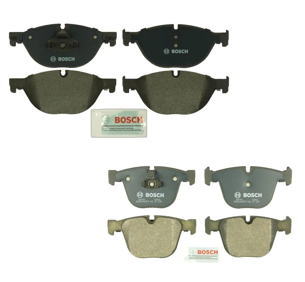 Set of 4 Disc Brake Pads for BMW 535i 550i GT 740i 750Li 750i (Bosch QuietCast)