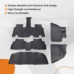 Set of 4 3D Carpet Floor Mats for Hyundai Palisade (2020–2025) Black Rubber