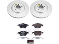 Front Brake Pad and Rotor Kit for Jaguar XK (2007–2009) YF368YX