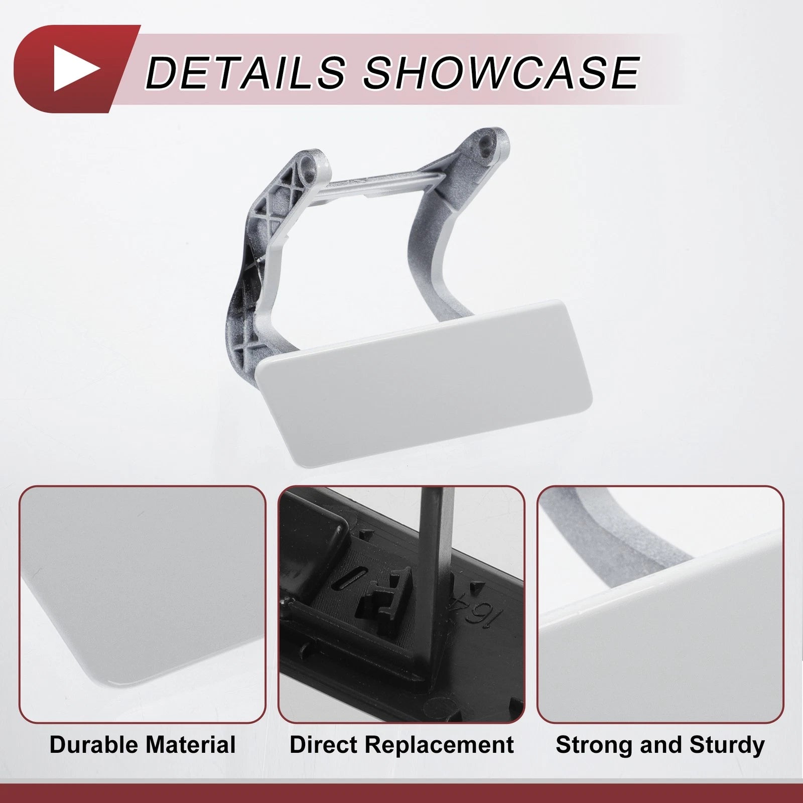 Front Right Washer Nozzle Cover Cap for Mercedes-Benz GL450 (2007–2012) White