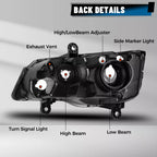 Passenger Side Headlight for Chrysler Town & Country (2008–2016) & Grand Caravan (2011–2020)